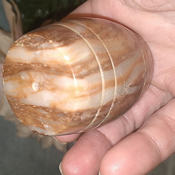 1960s Solid Marble 3 Piece Salt and Pepper Set - Picture 11 of 14